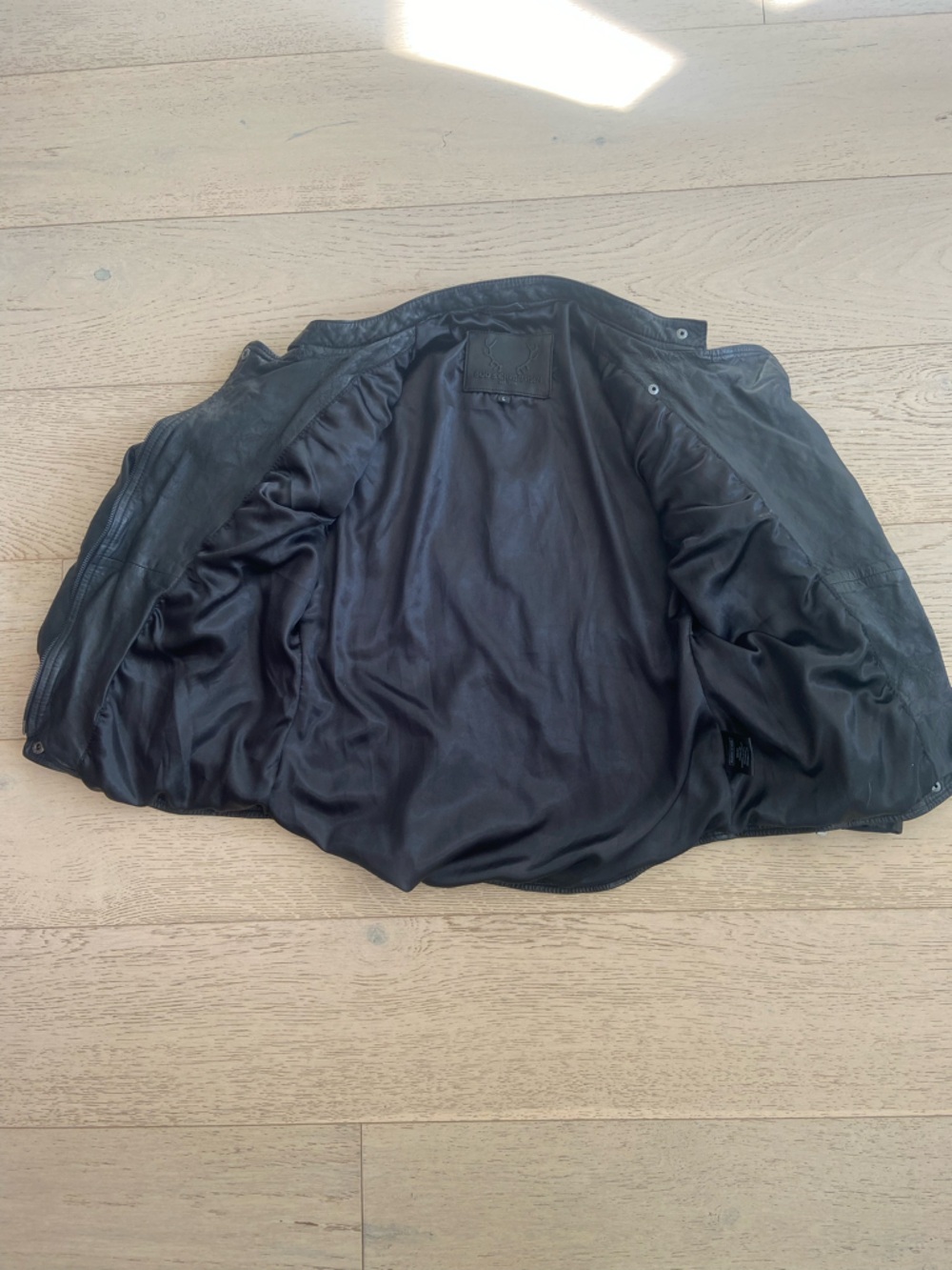 BOD & CHRISTENSEN Black Leather Moto Jacket Women Medium Soft Leather EUC - Picture 8 of 10